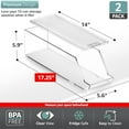 thumbnail image 3 of Sorbus FR-CAN12-2PK 2 Pack Clear Acrylic 12-Can Organizer with Lids, 3 of 5