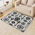 thumbnail image 1 of Black White Skull Rug, Cactus Skull Area Rug 3x5, Day of The Dead Carpet, Entryway Rugs Bedroom, Fluffy Machine Washable Non-Slip Low-Pile Non-Shedding Rug for Kitchen, Indoor Outdoor Entrance Rugs, 1 of 7
