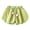 Light Green, variant on Girls Summer Bubble Shorts Elastic Ruffled High Waist Cool Puffy Shorts with Tulip Belt Kids Cute Clothes for 6M-7Y