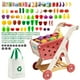 thumbnail image 1 of Set de carrito de compras Pretend Play Jovow, 102 piezas, rojo y accesorios, 1 of 7