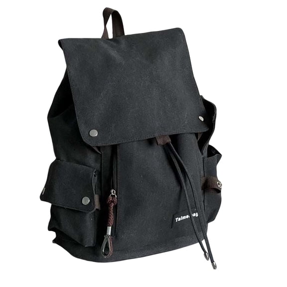 Canvas Backpack Vintage Backpack Daypack for Men Women Laptop Travel Rucksack