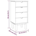 thumbnail image 4 of vidaXL Armoire à Tiroirs OTTA 45x39x90cm Bois Massif Pin, 4 of 5