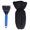 Blue, variant on BIMZUC Waterproof Ice Scraper Mitt with Elastic Band Snow Shovel Glove Cold Proof Windshield Scraper for Car SUV Truck Window Cleaning Tool Black 10.2 inches / 26 cm