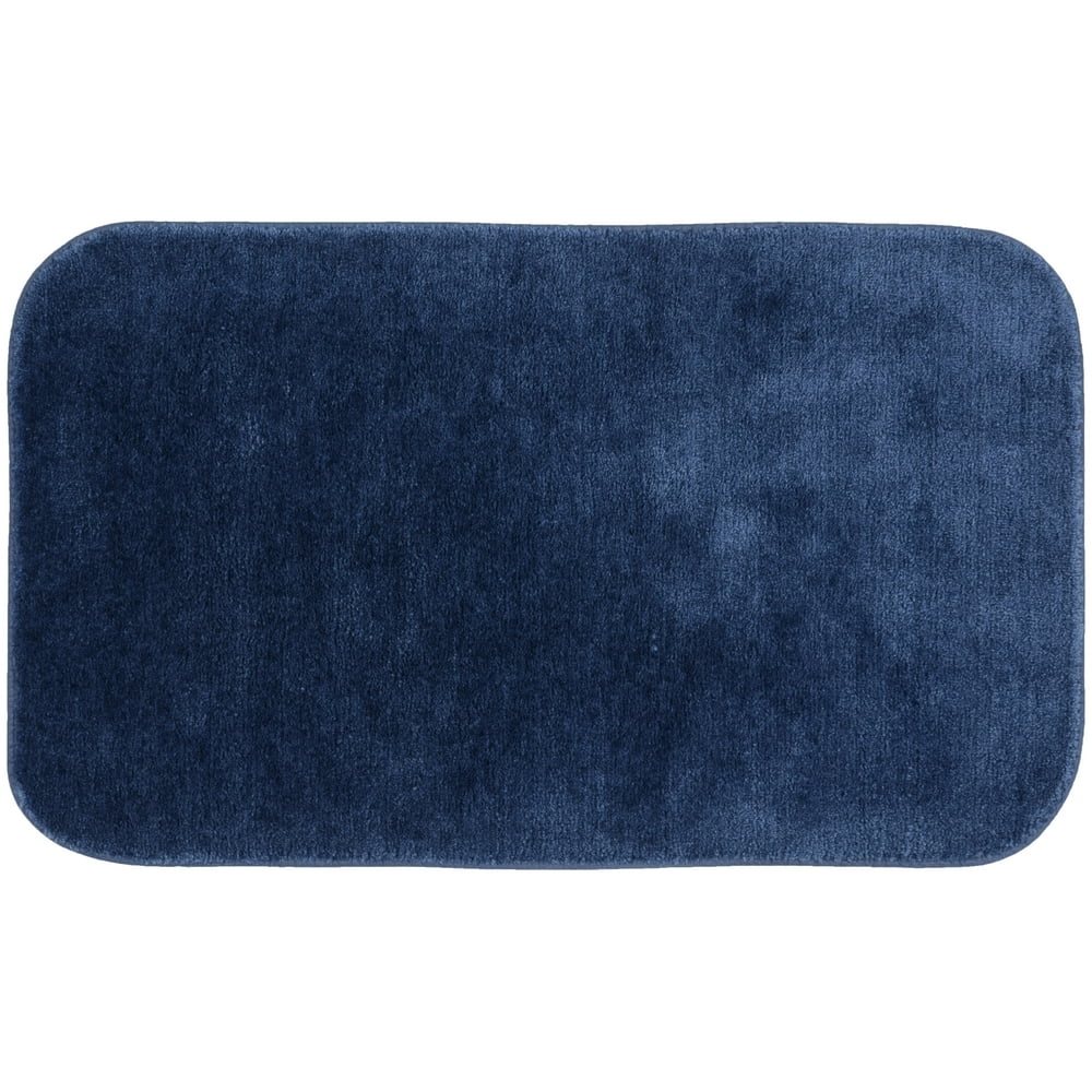 Traditional Soft and Plush Bath Rug, Navy, Garland Rugs