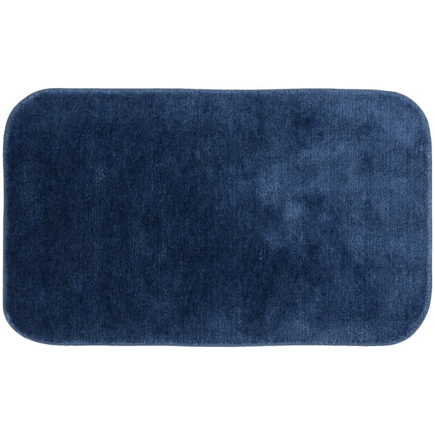 Traditional Soft and Plush Bath Rug, Navy, Garland Rugs