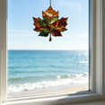 thumbnail image 6 of Fall Window Suncatcher, Stained Glass Style Acrylic Maple Leaf Hanging Ornament, Harvest Seasonal Wall, Porch & Balcony Home Decor, 6 of 7