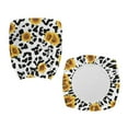 thumbnail image 7 of ZUXONGSY Sunflower Cow Print Office Chair Cover 2 PCS Polyester Rolling Chair Cover Spandex Chair Protector Cover Computer Chair Backrest and Cushion Seat Cover Office Decor, 7 of 7