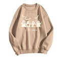 thumbnail image 5 of MYAOYI Womens Halloween Sweatshirt Tis The Season Ghost Graphic Pullover, 5 of 5