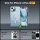thumbnail image 2 of Funda de teléfono Miracase Magnetic Series para iPhone 14 Plus, transparente, 2 of 7