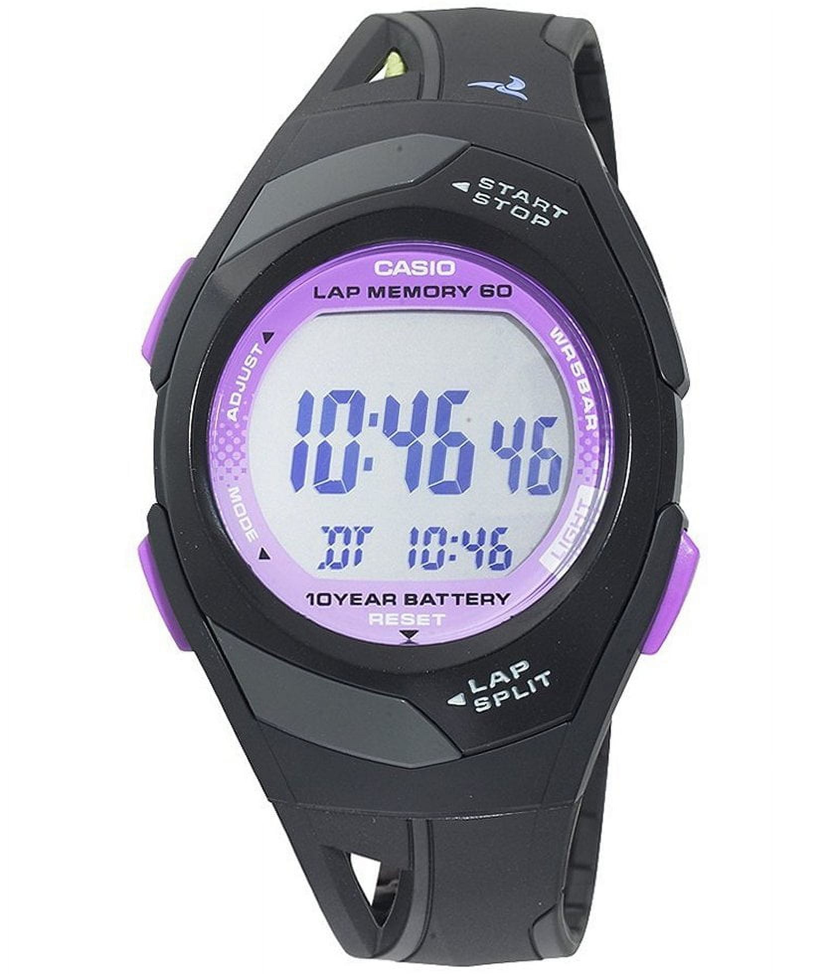 reloj deportivo mujer Casio STR-300-1C 50m WR 60 Lap Memory 10 años batería