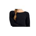thumbnail image 2 of ID Ideology Women's Long Sleeve Drop Shoulder Top Black Size XX-Large, 2 of 3