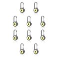 thumbnail image 3 of Sonducket Mini linterna ABS portátil ajustable 3 modos llavero lámpara colgante bolsillo brillo antorcha linterna escalada gris gris 10piezas, 3 of 5