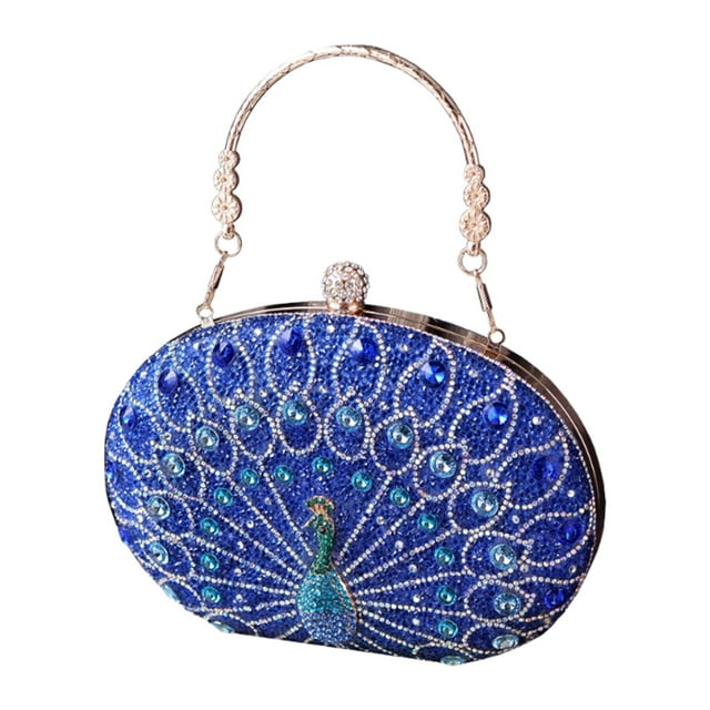 Bolsos de noche de bolsos de patrón de para mujeres para mujeres para participación de viajes Prom Azul