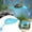 Light Blue(3pcs), variant on Turtle Basking Platform, 3PCS Tree Frog Tank Accessories, Leaf Shape Bearded Dragon Basking Platform with Suction Cups, Leopard Gecko Tank Accessories, Turtle Tank Decor (Light Blue)
