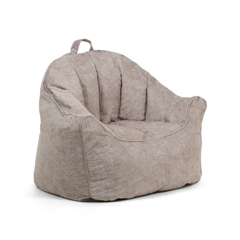 Big Joe Hug Bean Bag Chair, Gray Hyde, Faux Polyester Blend, Kids