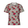 thumbnail image 3 of Naloa Rose Flowers Men's T-Shirt Sport T-shirt Men's Basic Tee Casual Men's Shirt, Round Neck, Short Sleeves - 3X-Large, 3 of 5