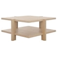 thumbnail image 4 of SAFAVIEH Couture Quigley Contemporary Oak Veneer Coffee Table, Weathered Grey, 4 of 11