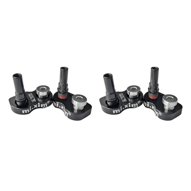Adaptador extensor de pinza de freno Eigraketly Mi.Xim Bike V convertidor de extensión de repuesto de aleación de aluminio color Negro 2Conjunto
