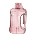 thumbnail image 4 of Drinking Cup Water Bottle with straws Large Capacity Lockable Lid Reusable Water pink 1700ml, 4 of 8