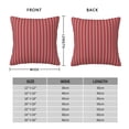 thumbnail image 6 of Wukai Stripes Red White Premium Polyester Fleece Pillow Covers with Hidden Zipper Closure,Luxuriously Soft and Durable-16"x16", 6 of 7
