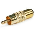 thumbnail image 1 of RCA Male to F Female Adapter - Gold Plated, 1 of 2