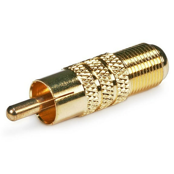 Monoprice Gold Plated RCA Male to F-Type Female Adaptor