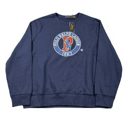 Polo Ralph Lauren Mens Crewneck Sweatshirt Polo Logo 1967 Navy Blue XXL