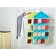 thumbnail image 3 of 16 Pockets Over Door Hanging Storage Bag Case Organizer Wall Door Hanger Closet Underwear Socks Bra Storage Organizer Sundries Holder (Blue), 3 of 3