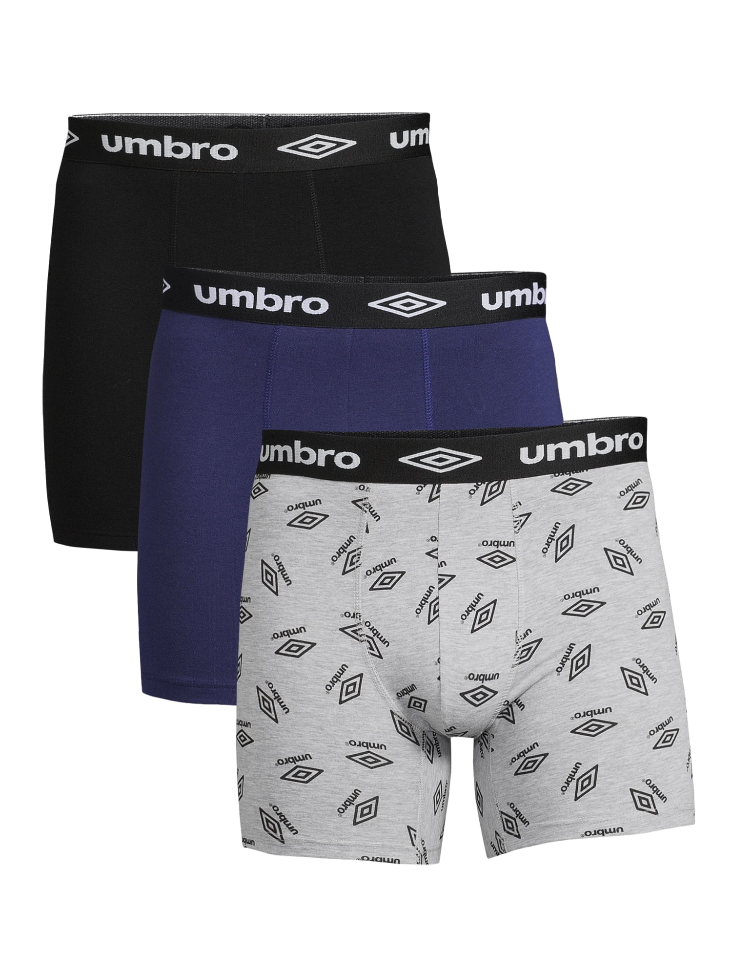 lassen medeleerling Scharnier Umbro Men's Cotton Stretch Boxer Briefs, 3-Pack - Walmart.com