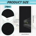 thumbnail image 2 of 24Pcs Activated Carbon Air Vent Filters 10x4Inch Black Activated Carbon Pre Filter for Air Purifier AC Litter Box Car Range Hood 3mm Thick for DIY, 2 of 5