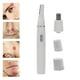 thumbnail image 4 of Recortador de cejas y nariz 2 en 1, cuchillas profesionales enjuagables, multifunción, peine eléctrico para cejas, para viajes, limpieza facial, removedor para mujeres y hombres. blanco, 4 of 9