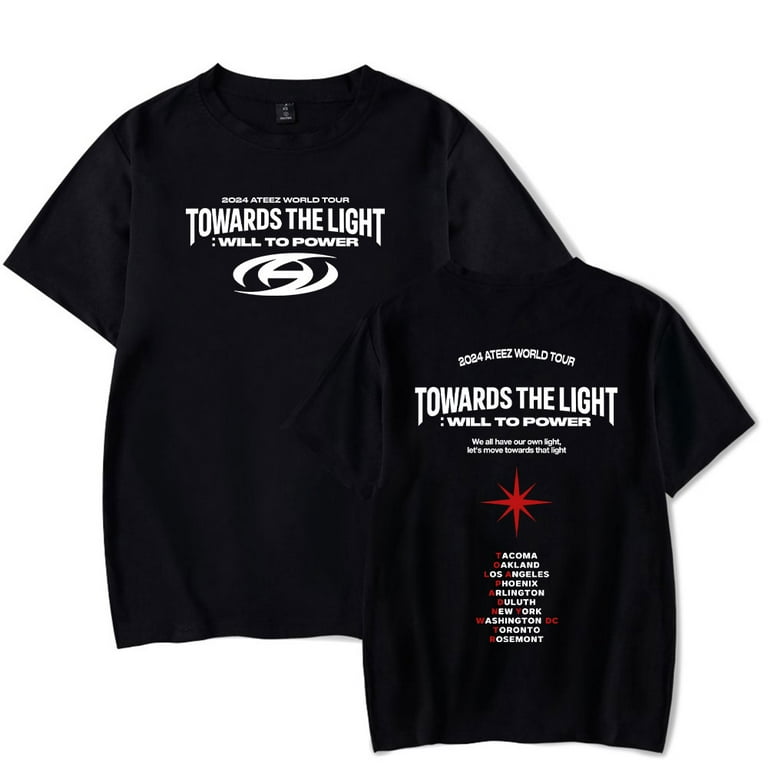 ATEEZ TOWARDS THE LIGHT Ｔシャツ Ateez Merch Tshirt 2024 Ateez World Tour Towards The Light