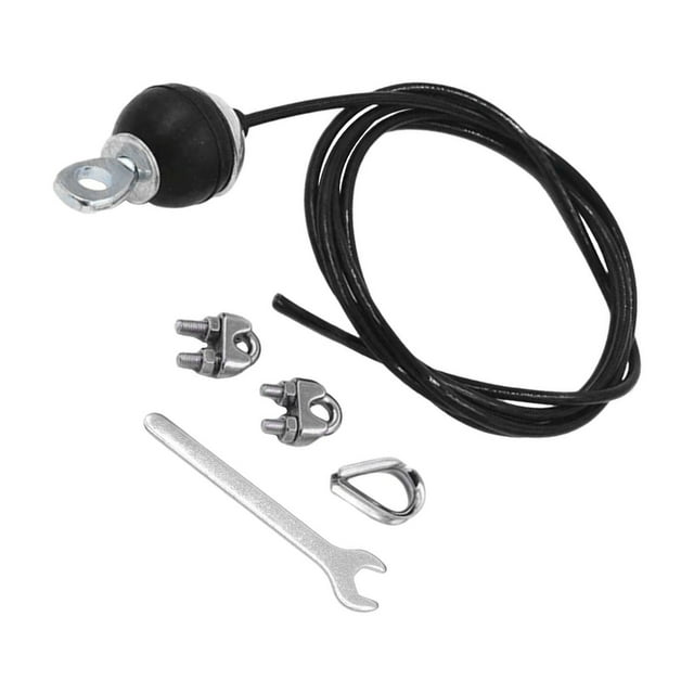 ZLight Fitness Pulley Cable Weight Lifting Replacement Machine 250cm Pull Down Cord Sport Black 250cm