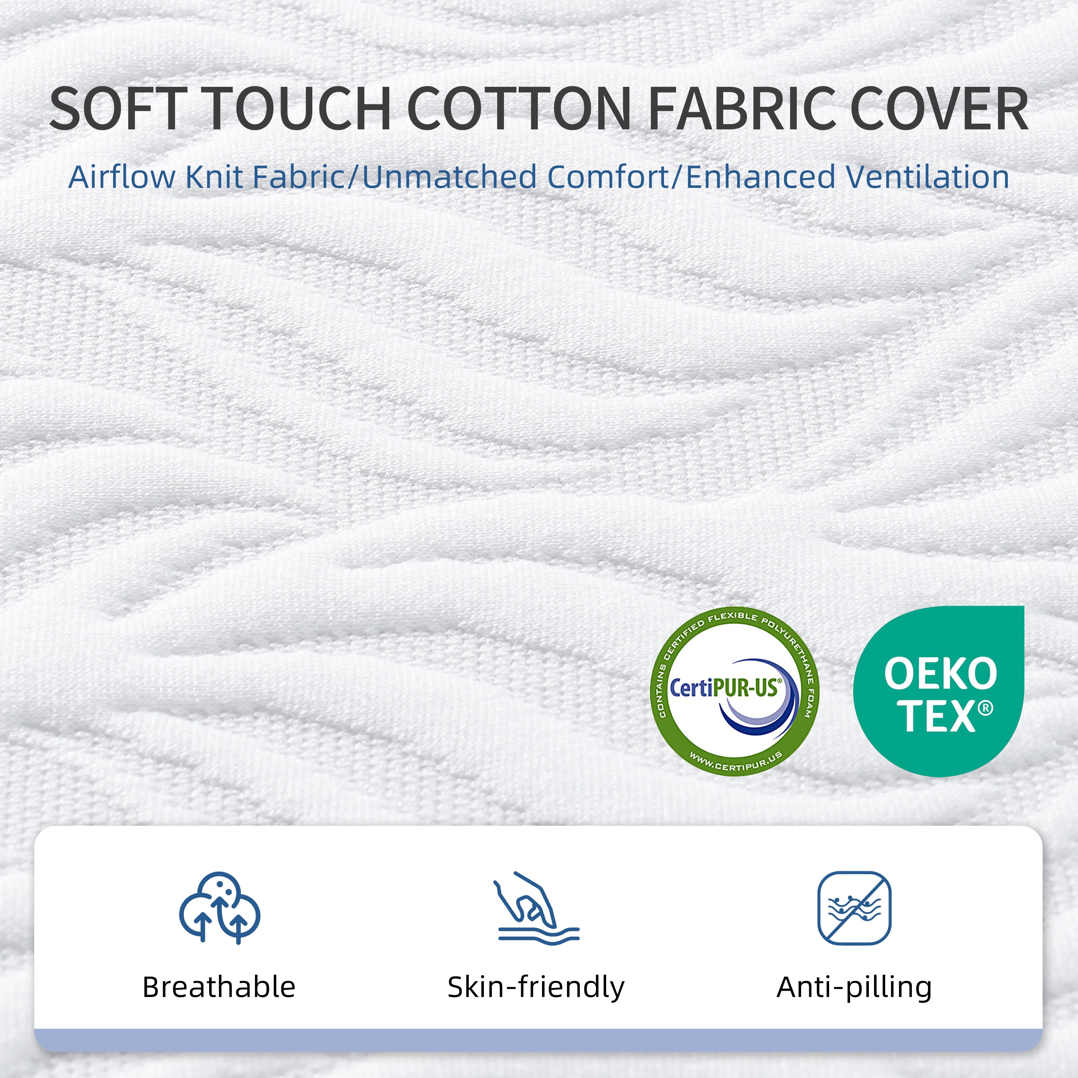 8in Full Mattress in a Box, Legahome 8in Memory Foam Mattress Full Size, Cooling Gel Mattress with Edge Support & Pressure Relief, Motion Isolation, CertiPUR-US for Bedroom, White & Gray