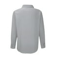 thumbnail image 3 of Mens Casual Button Down Shirts Long Sleeve Chambray Shirts Fashion Spring And Fall Casual Cotton And Linen Lapel Shirt Shirt Breathable Cotton And Linen Tops Wrinkle Free Shirt, 3 of 4