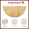 thumbnail image 3 of Daiia Bamboo Wall Drawing Merry Christmas Tree Skirt , Xmas Large Lace-up Tree Skirt, Santa Snowflakes Rustic Home Decorations New Year Party Farmhouse Decor-48", 3 of 6