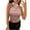 Pink1, variant on JGGSPWM Women's Casual Halter Crop Top Ribbed Knit Tank Top Criss Cross Fitting Tee Pink L