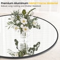 thumbnail image 4 of 18 - pulgada round wall - mounted mirror con negra metal frame: hd, eco - friendly, perfect para entrada, bathroom, y dormitorio decor, 4 of 7