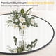 thumbnail image 2 of Moderno aluminum alloy framed round bathroom mirror - wall-mounted vanity circle mirror para home decor, makeup, sala de estar & hallway, 2 of 7