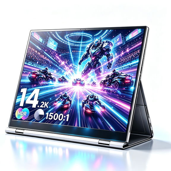 14" 2K Portable Gaming Monitor for Laptop,QHD IPS USB-C & Mini HDMI Travel Monitor Laptop Screen Extender,Ultra Slim External Second Dual Screen for PC/Phone/Windows/MacBook