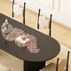 thumbnail image 5 of Camino de mesa largo estilo europeo | Diseño floral hueco estampado en PVC | Tapete aislante impermeable y antideslizante | Decoración de mesa de comedor resistente al calor de 89 x 30 cm, 5 of 5