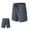 Grey, variant on AherBiu Gym Shorts Men Stretch Quick Drying Drawstring Elastic Waist Running Shorts with Pockets Lightweight Athletic Shorts