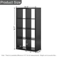 thumbnail image 7 of 8-Cube Storage Organizer,Open Back Decorative Bookshelves,Black02, 7 of 7