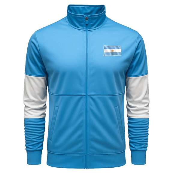 Icon Sports Argentina Flag Track Style Jacket, Men's Large