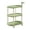 Green, variant on Hzrsly Rolling Side Table with Wheels, Mobile End Table for Living Room, Portable Nightstand and Storage Organizer, 2-Tier Shelves for Small Spaces, Sturdy Plastic Construction