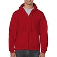 thumbnail image 4 of Men's Cotton Hoodie 2 Hidden Pockets - Lightweight Zip Sweatshirt, 4 of 5
