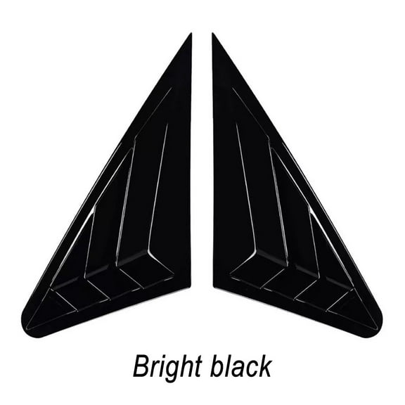 1 Pair Black Rear Side Window Louvers Cover Fit For A3 S3 8V For Sedan 2014-2020