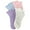 Assorted - Blue/Lilac/Pink/White, variant on Sierra Socks Women's Socks Bamboo Low Cut Quarter available in 2 & 4 Pair Packs
