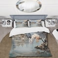 thumbnail image 2 of Designart "Asian Art Imperial horizon II" Asian Bedding Covert Set - Asian Art White People Bed Set With 2 Shams, 2 of 6
