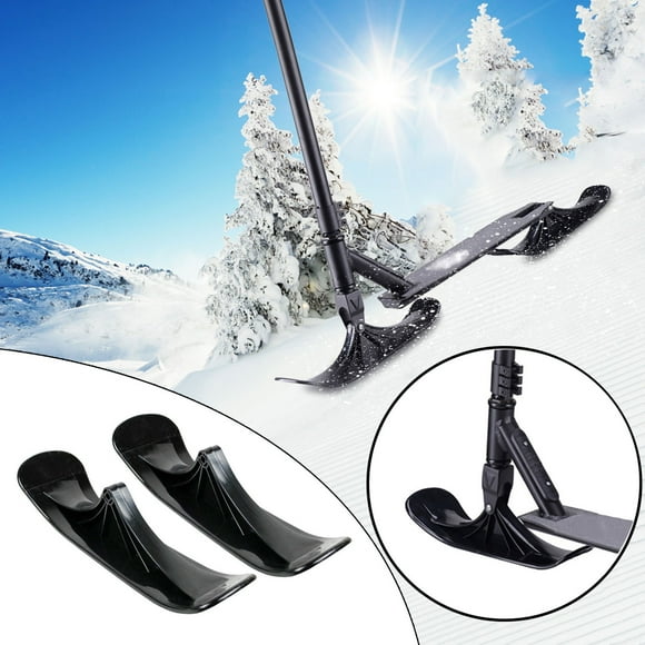 Kit de Conversion de Trottinette de Ski et de Luge pour Sports d'Hiver pour Transformer Votre Trottinette à Propulsion en une Conduite Polyvalente – Prêt à l'Emploi avec Matériau PE durable 2 Pcs